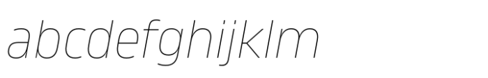 Amfibia Ultra Thin Italic FONT