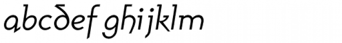 Amherst Gothic Split Italic Font LOWERCASE