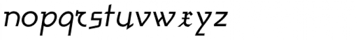Amherst Gothic Split Italic Font LOWERCASE