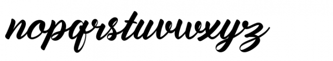 Amiable Forsythia Regular Font LOWERCASE