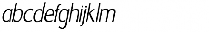 Amico Thin Italic Font LOWERCASE