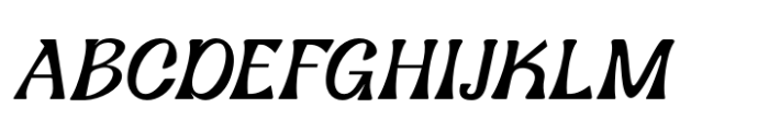 Amigie Italic Font UPPERCASE