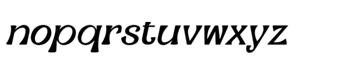 Amigie Italic Font LOWERCASE