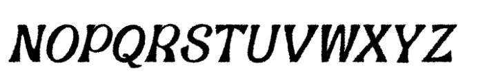 Amigie Rough Italic Font UPPERCASE