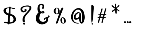 Amigueta Script Font OTHER CHARS