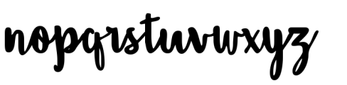Amigueta Script Font LOWERCASE