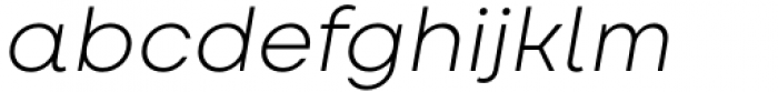 Amika Light Italic Font LOWERCASE