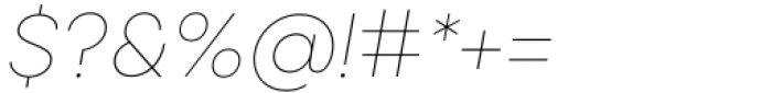 Amika Thin Italic Font OTHER CHARS
