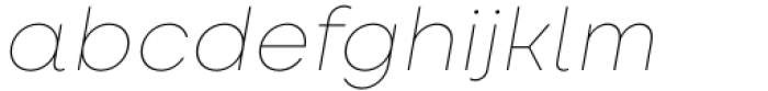 Amika Thin Italic Font LOWERCASE