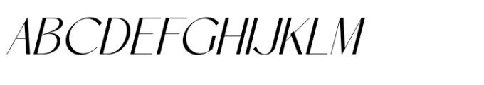 Amira Monte Italic Font UPPERCASE
