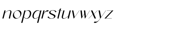 Amira Monte Italic Font LOWERCASE