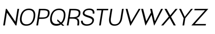 Amiros Light Italics Font UPPERCASE