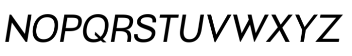 Amiros Regular Italics Font UPPERCASE