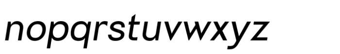 Amiros Regular Italics Font LOWERCASE