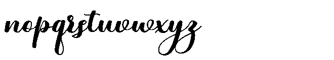 Amisha Font LOWERCASE
