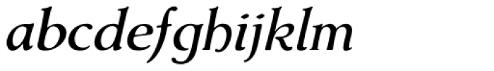 Amitale Wide Italic Font LOWERCASE
