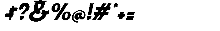 Amitsuya Italic Font OTHER CHARS