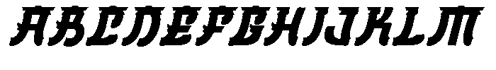 Amitsuya Italic Font UPPERCASE