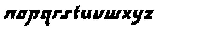 Amitsuya Italic Font LOWERCASE