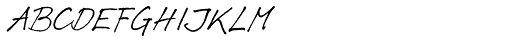 Ammer Handwriting Font UPPERCASE