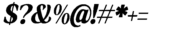 Amnesist Black Condensed Italic Font OTHER CHARS