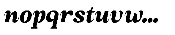 Amnesist Black Condensed Italic Font LOWERCASE