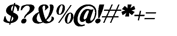 Amnesist Black Expanded Italic Font OTHER CHARS