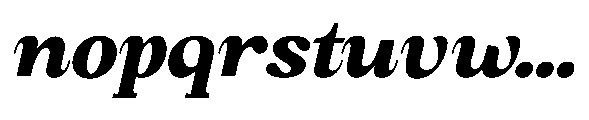 Amnesist Black Expanded Italic Font LOWERCASE