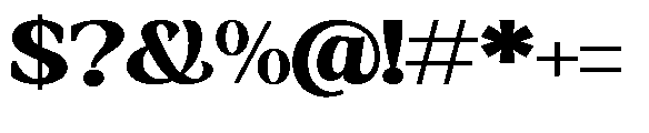 Amnesist Black Expanded Font OTHER CHARS