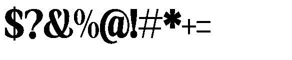 Amnesist Black Semi Condensed Font OTHER CHARS