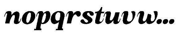 Amnesist Black Semi Expanded Italic Font LOWERCASE