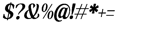 Amnesist Bold Condensed Italic Font OTHER CHARS
