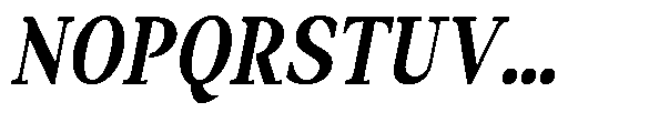 Amnesist Bold Condensed Italic Font UPPERCASE