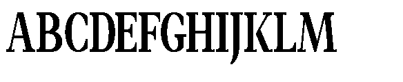 Amnesist Bold Condensed Font UPPERCASE