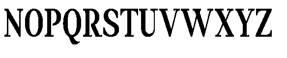 Amnesist Bold Condensed Font UPPERCASE