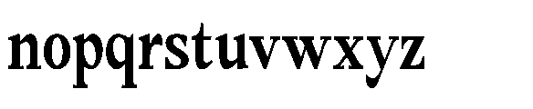 Amnesist Bold Condensed Font LOWERCASE
