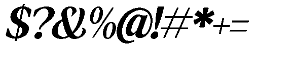Amnesist Bold Expanded Italic Font OTHER CHARS