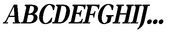 Amnesist Bold Expanded Italic Font UPPERCASE