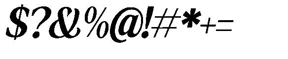 Amnesist Bold Italic Font OTHER CHARS