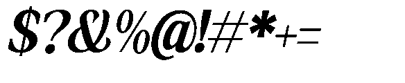 Amnesist Bold Semi Condensed Italic Font OTHER CHARS