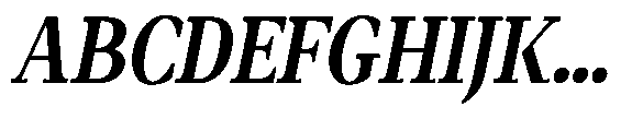 Amnesist Bold Semi Condensed Italic Font UPPERCASE