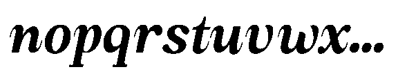 Amnesist Bold Semi Condensed Italic Font LOWERCASE
