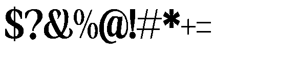 Amnesist Bold Semi Condensed Font OTHER CHARS