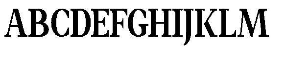 Amnesist Bold Semi Condensed Font UPPERCASE