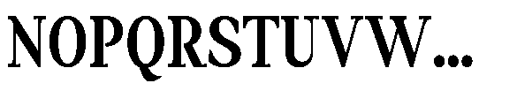 Amnesist Bold Semi Condensed Font UPPERCASE