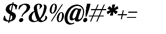 Amnesist Bold Semi Expanded Italic Font OTHER CHARS