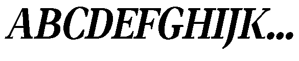 Amnesist Bold Semi Expanded Italic Font UPPERCASE