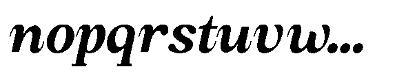 Amnesist Bold Semi Expanded Italic Font LOWERCASE