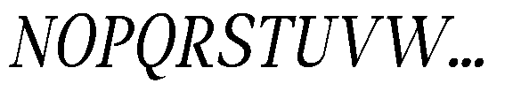 Amnesist Condensed Italic Font UPPERCASE