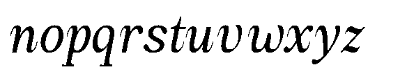 Amnesist Condensed Italic Font LOWERCASE